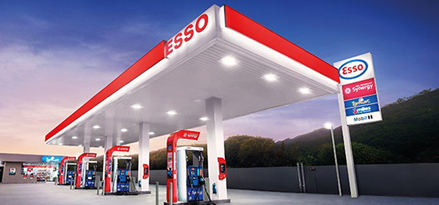 Photo of an Esso gas station