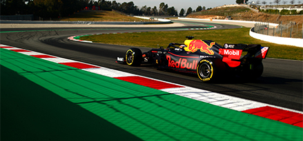 Red Bull racing F1 car on a track
